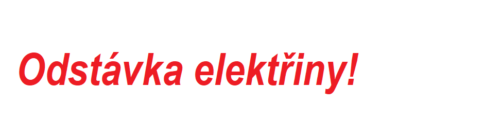 ODSTÁVKA ELEKTŘINY 11. 12. 2023